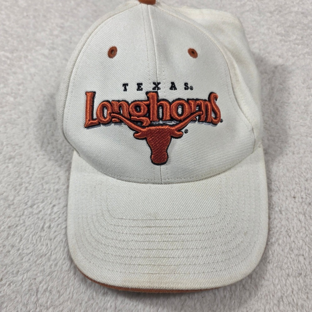 Twins Enterprise Texas Longhorns Hat Mens OSFA White Orange Vintage 90s NCAA Cap